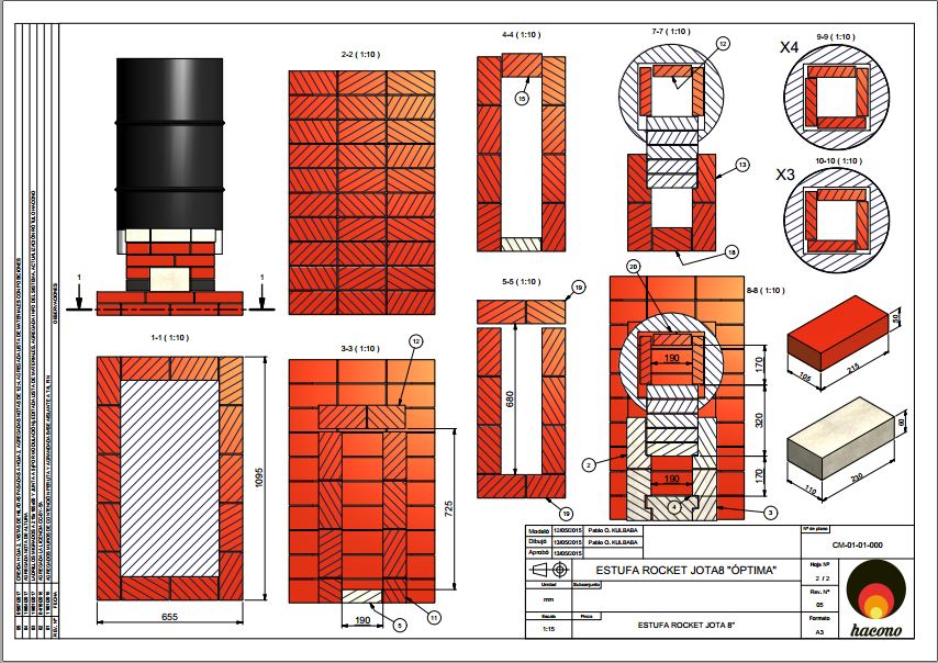 Estufa Rocket Jota8 Hacono